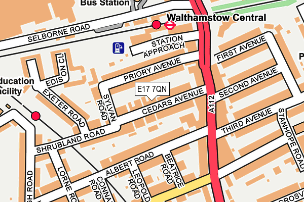 E17 7QN map - OS OpenMap – Local (Ordnance Survey)