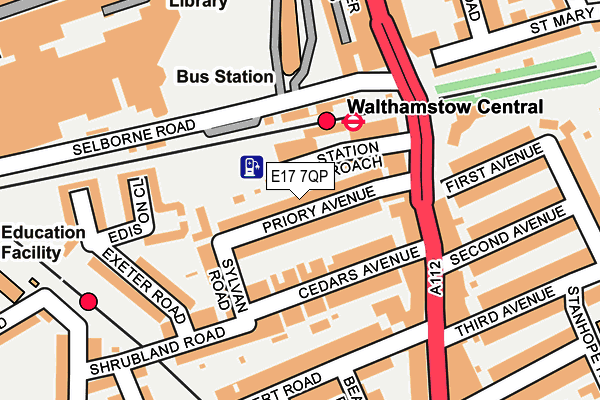 E17 7QP map - OS OpenMap – Local (Ordnance Survey)