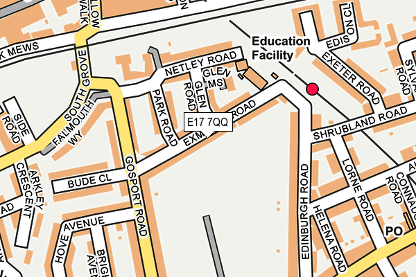 E17 7QQ map - OS OpenMap – Local (Ordnance Survey)