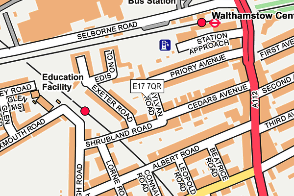 E17 7QR map - OS OpenMap – Local (Ordnance Survey)