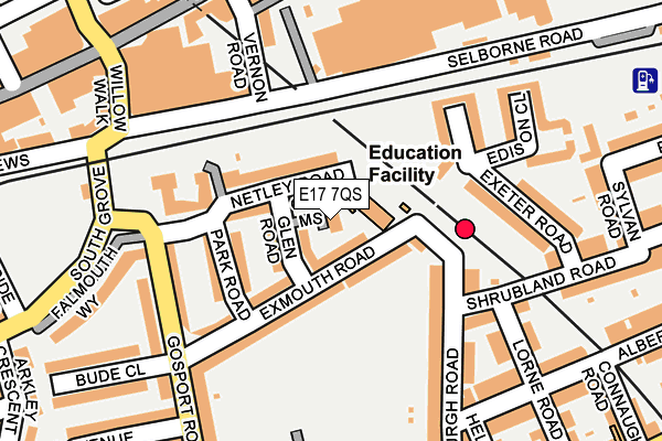 E17 7QS map - OS OpenMap – Local (Ordnance Survey)