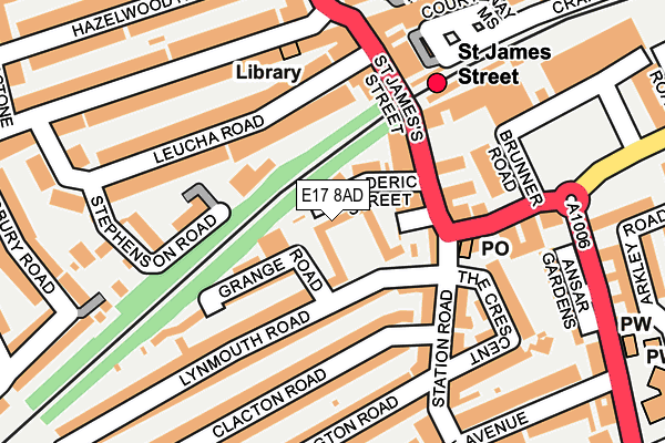 E17 8AD map - OS OpenMap – Local (Ordnance Survey)