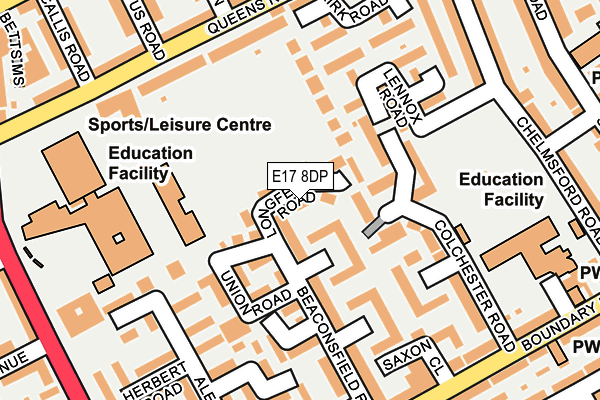 E17 8DP map - OS OpenMap – Local (Ordnance Survey)