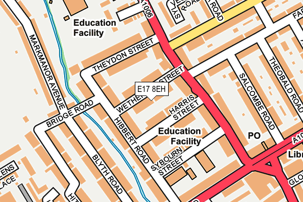 E17 8EH map - OS OpenMap – Local (Ordnance Survey)
