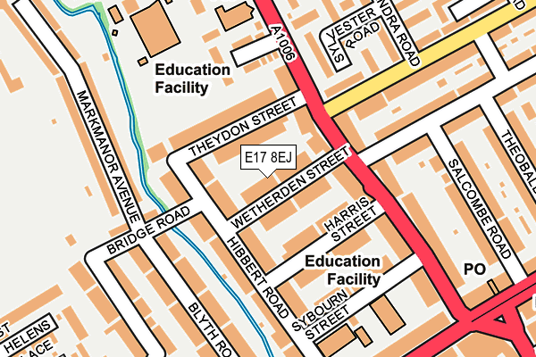 E17 8EJ map - OS OpenMap – Local (Ordnance Survey)