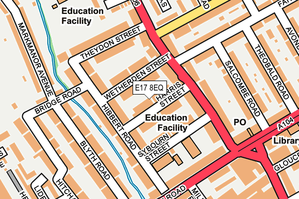 E17 8EQ map - OS OpenMap – Local (Ordnance Survey)