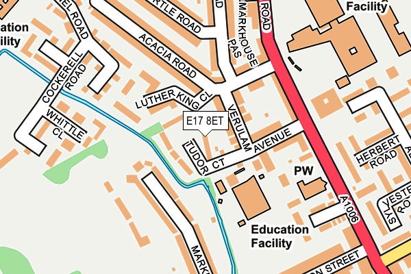 E17 8ET map - OS OpenMap – Local (Ordnance Survey)