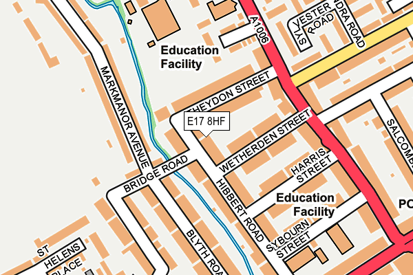 E17 8HF map - OS OpenMap – Local (Ordnance Survey)