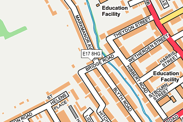 E17 8HG map - OS OpenMap – Local (Ordnance Survey)