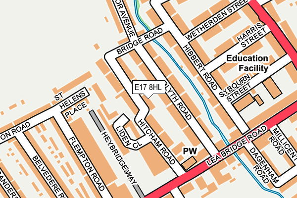 E17 8HL map - OS OpenMap – Local (Ordnance Survey)