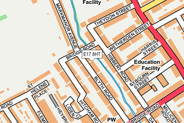 E17 8HT map - OS OpenMap – Local (Ordnance Survey)