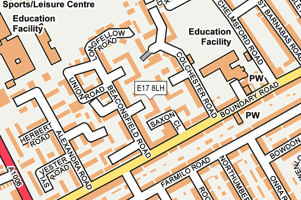 E17 8LH map - OS OpenMap – Local (Ordnance Survey)