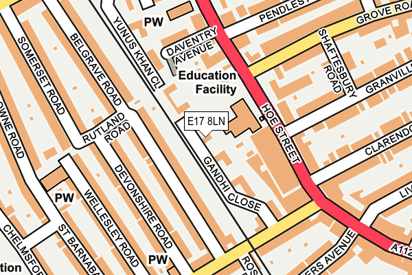 E17 8LN map - OS OpenMap – Local (Ordnance Survey)