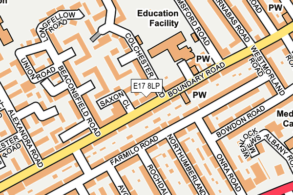 E17 8LP map - OS OpenMap – Local (Ordnance Survey)
