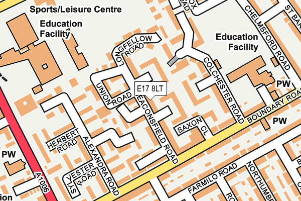 E17 8LT map - OS OpenMap – Local (Ordnance Survey)