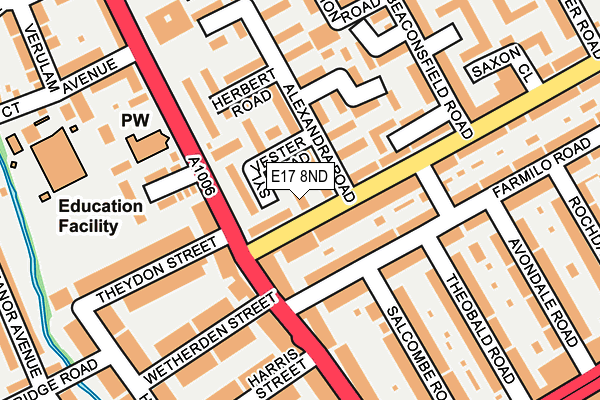 E17 8ND map - OS OpenMap – Local (Ordnance Survey)