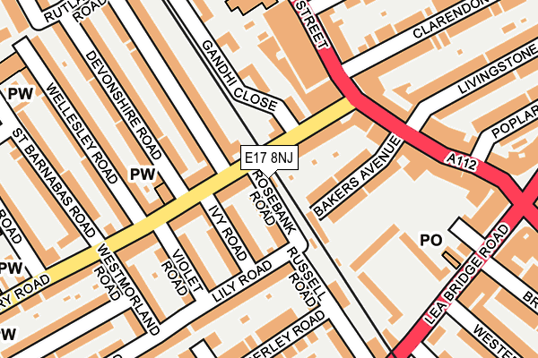 E17 8NJ map - OS OpenMap – Local (Ordnance Survey)