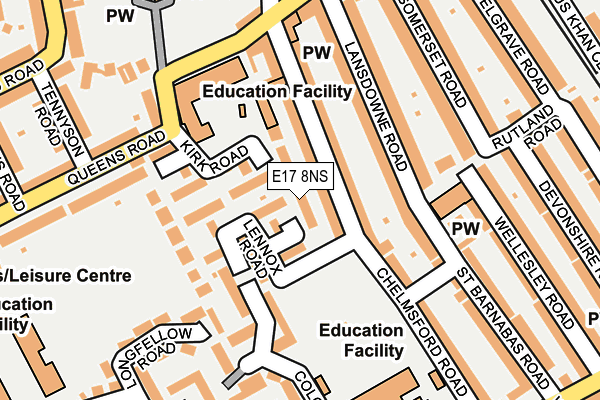 E17 8NS map - OS OpenMap – Local (Ordnance Survey)