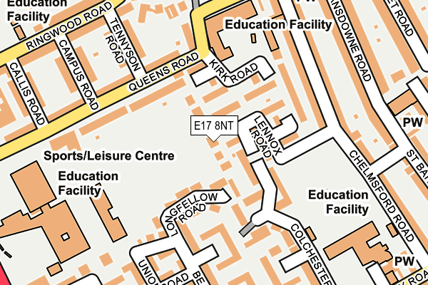E17 8NT map - OS OpenMap – Local (Ordnance Survey)