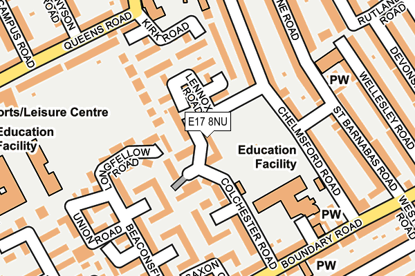 E17 8NU map - OS OpenMap – Local (Ordnance Survey)