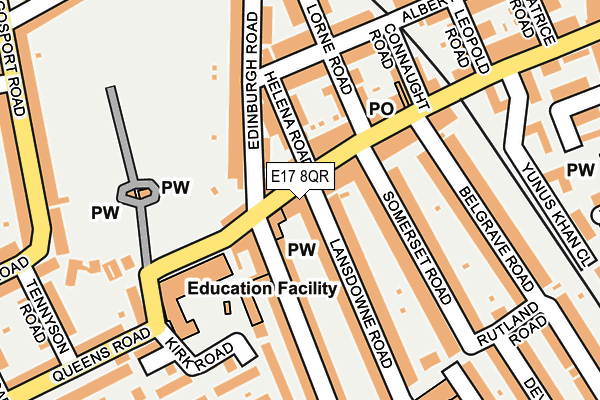E17 8QR map - OS OpenMap – Local (Ordnance Survey)