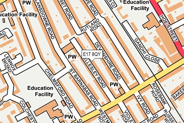 E17 8QY map - OS OpenMap – Local (Ordnance Survey)