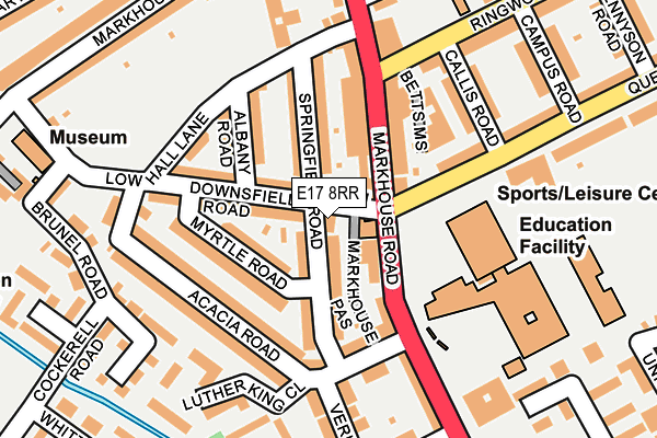 E17 8RR map - OS OpenMap – Local (Ordnance Survey)