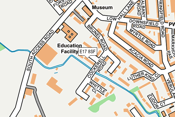 E17 8SF map - OS OpenMap – Local (Ordnance Survey)