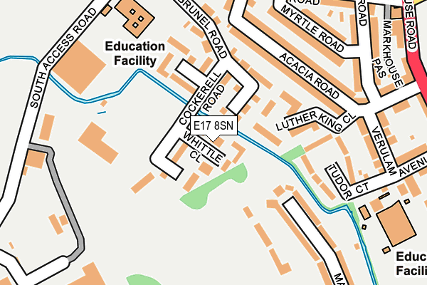 E17 8SN map - OS OpenMap – Local (Ordnance Survey)
