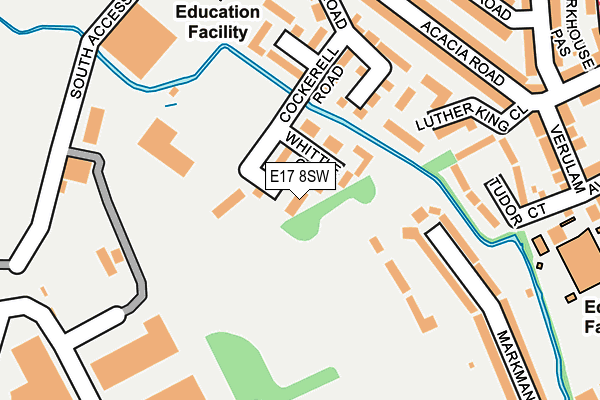 E17 8SW map - OS OpenMap – Local (Ordnance Survey)