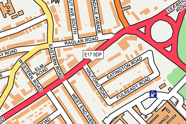 E17 9DP map - OS OpenMap – Local (Ordnance Survey)