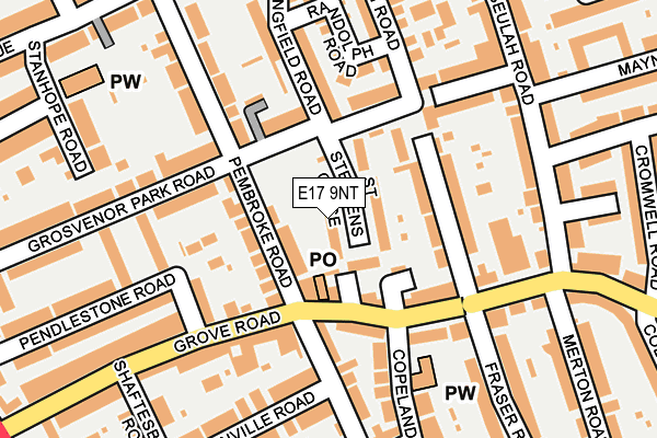 E17 9NT map - OS OpenMap – Local (Ordnance Survey)