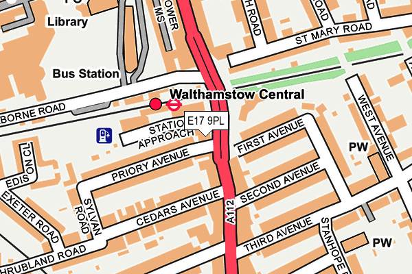 E17 9PL map - OS OpenMap – Local (Ordnance Survey)