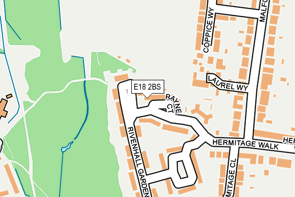 E18 2BS map - OS OpenMap – Local (Ordnance Survey)