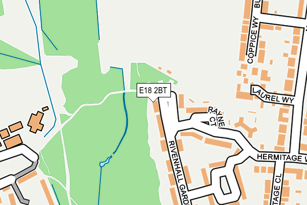 E18 2BT map - OS OpenMap – Local (Ordnance Survey)