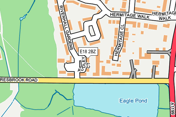 E18 2BZ map - OS OpenMap – Local (Ordnance Survey)