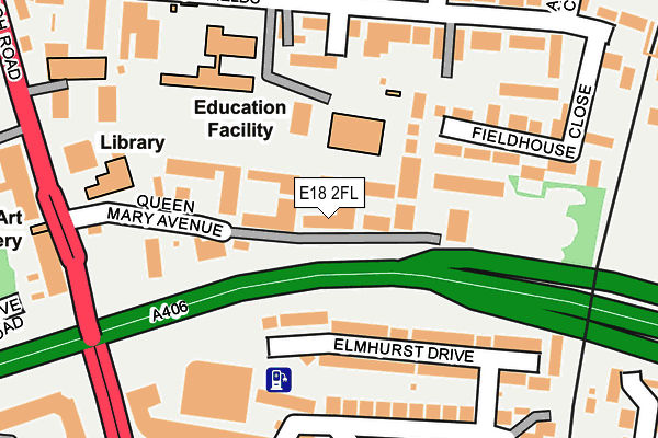 E18 2FL map - OS OpenMap – Local (Ordnance Survey)