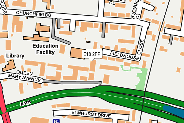 E18 2FP map - OS OpenMap – Local (Ordnance Survey)