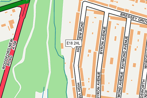 E18 2HL map - OS OpenMap – Local (Ordnance Survey)