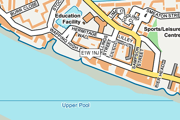 E1W 1NJ map - OS OpenMap – Local (Ordnance Survey)