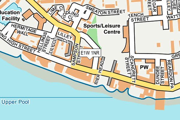 E1W 1NR map - OS OpenMap – Local (Ordnance Survey)