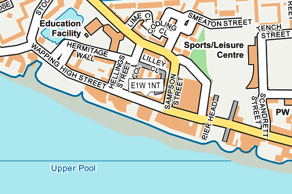 E1W 1NT map - OS OpenMap – Local (Ordnance Survey)