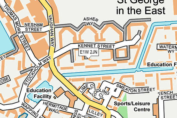 E1W 2JN map - OS OpenMap – Local (Ordnance Survey)