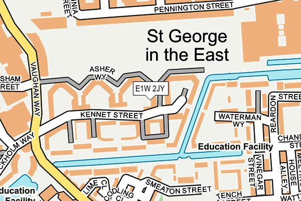 E1W 2JY map - OS OpenMap – Local (Ordnance Survey)