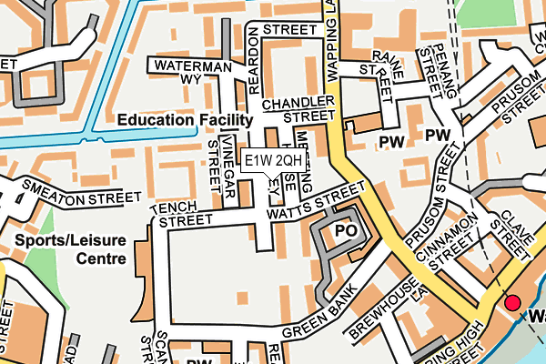 E1W 2QH map - OS OpenMap – Local (Ordnance Survey)