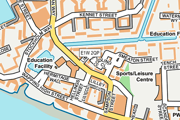 E1W 2QP map - OS OpenMap – Local (Ordnance Survey)