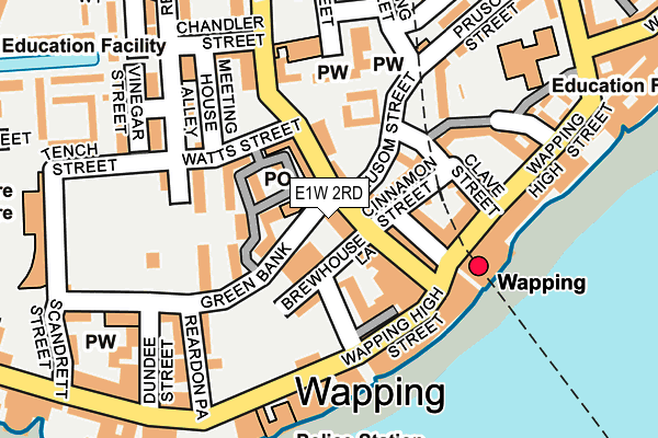 E1W 2RD map - OS OpenMap – Local (Ordnance Survey)