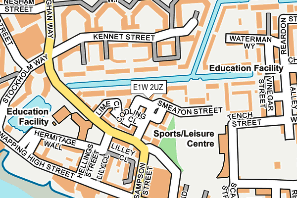 E1W 2UZ map - OS OpenMap – Local (Ordnance Survey)