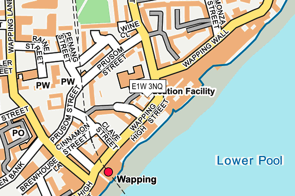 E1W 3NQ map - OS OpenMap – Local (Ordnance Survey)