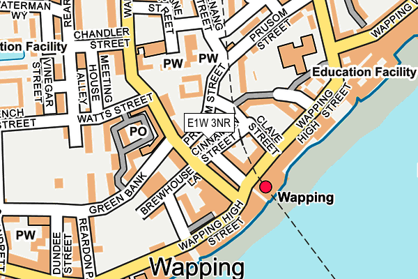 E1W 3NR map - OS OpenMap – Local (Ordnance Survey)